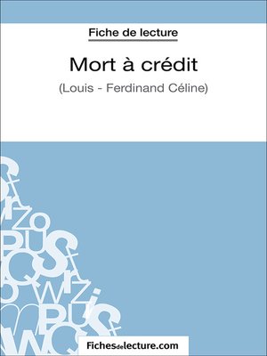 cover image of Mort à crédit